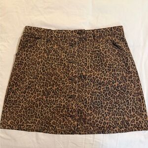 Banana Republic Animal Print Mini Skirt